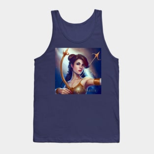 Zodiac Sign SAGITTARIUS - Fantasy Illustration of astrology Sagittarius Tank Top